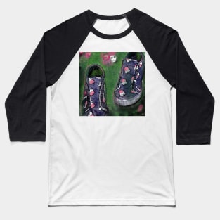 Shoes skulls and roses Baseball T-Shirt